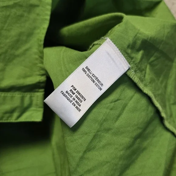 Frances Valentine Green Short Sleeve Breezy Mini Dress Sz XL - Picture 9 of 9